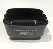 Knoxville Tennessee Fountain City Bank Plastic Ash Tray  SAF-T- DISH ASH TRAY