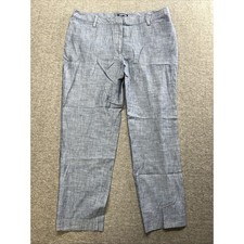 Lands' End women's pants mid rise slim leg blue Size 16T