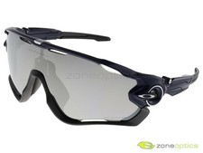 Oakley Jawbreaker Polarized Sunglasses OO9290-12 Polished Navy/Chrome Iridium