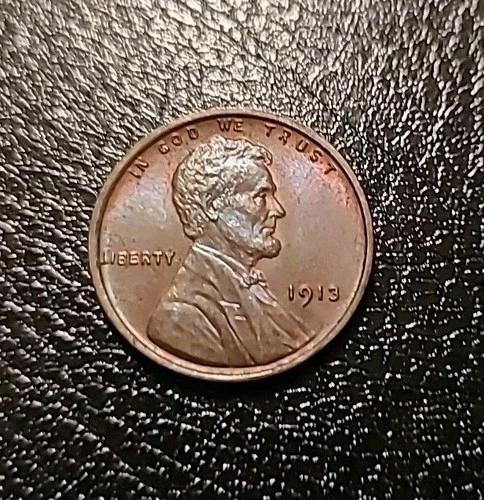 New Listing1913 P Lincoln Wheat Cent Blue Berry Tone XF+