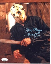 Tom Morga signed 8x10 Photo Jason Voorhees Friday the 13th Part V A New Beginnin