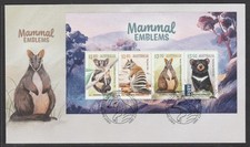 AUSTRALIA 2026 STATE MAMMAL EMBLEMS  MINISHEET  [part 2] - VF Used on FDC
