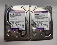 Lot of 2, western digital 8TB sata hard drive