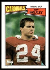 Ron Wolfley RC 1987 Topps #333 Phoenix Cardinals 32717 Football Card