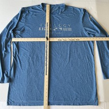 Anetik Shirt Men's 3XL Blue Performance Stretch Long Sleeve Tee UPF 30 