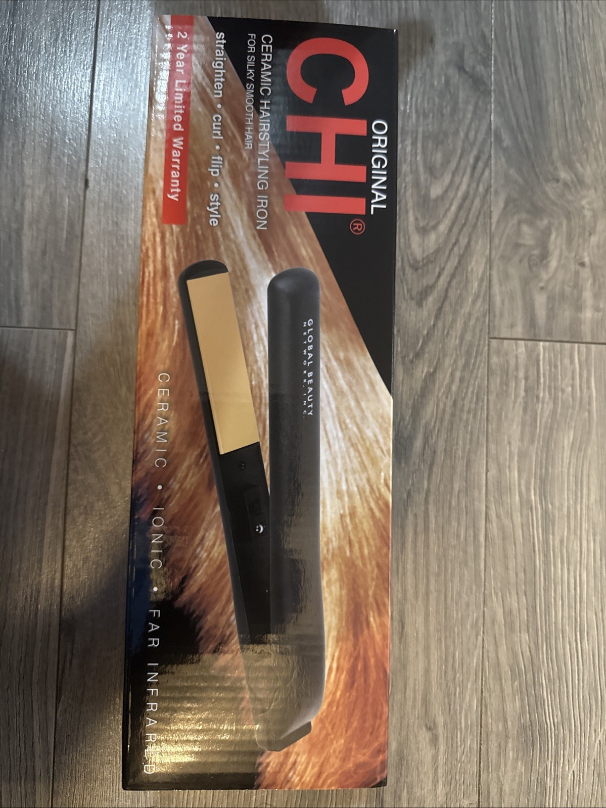 CHI 176041 1 inch Ceramic Hair Iron Straightener - Black