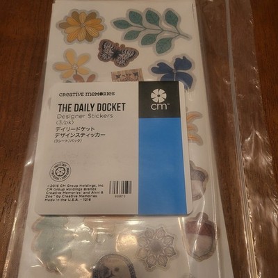 Creative Memories Daily Docket Decorative Stickers 3 Sheets NIP