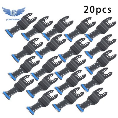 20PCS Japanese Tooth Curved Edge Oscillating Multitool Oscillating Saw Blades