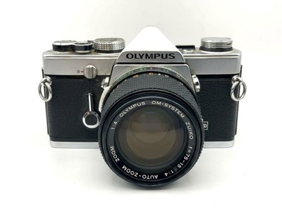 Olympus OM-1 + Olympus 75-150mm f/4 Kit Set Analog SLR 35mm Kamera Objektiv Body
