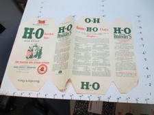 H-O Oats cereal box Hornby's 1950s Oliver Twist Buffalo NY sample label Hecker