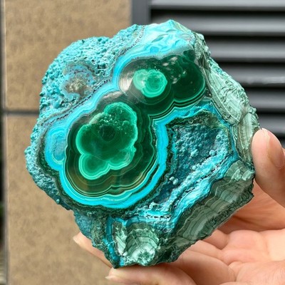 Chrysocolla Eye Pattern Natural Mineral Specimen Home Decor Gift  592 g