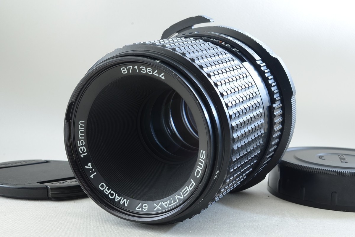 ペンタックスsmc PENTAX 67 135mmF4 MACRO#230504 Mint] Late SMC Pentax 67 135mm f4 Macro Lens For 6x7 67II 7168