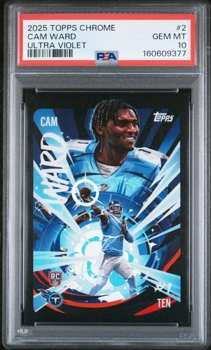 2025 Topps Chrome Cam Ward Base (PSA 10)