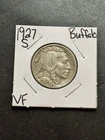 1927 S Buffalo Nickel VF Very Fine Better Date US 5c Type Coin (Raw19071)