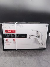 Delta Foundations Centerset Bathroom Faucet Chrome B501LF 3 Hole Push-Pop Drain