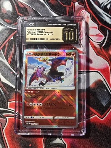 2022 POKEMON TCG RADIANT CHARIZARD HOLO 015/172 VSTAR UNIVERSE CGC 10 PRISTINE