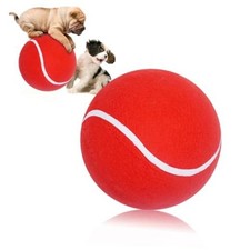 Giant 8" Tennis Ball - Big Pet Toys, Interactive Dog Toy for Small 8 inch Red