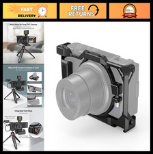 Camera Cage for Sony ZV-1 II/ZV-1F/ZV-1 - Silicone Grip, Cold Shoe Mount, Lightw
