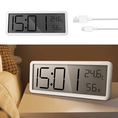 Digital Wall Clock Temperature Display Easy to Use Desk Clock for Living GoqVm - Picture 19 of 22