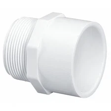 Manufacturer Varies PVC Male Adapter, MNPT x Socket, 2-1/2 in Pipe Size 436025