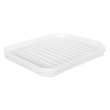 Image of 3pcs Microwave Bacon Baking Pan Compact Bacon Rack Microwave Bacon Rack Bacon