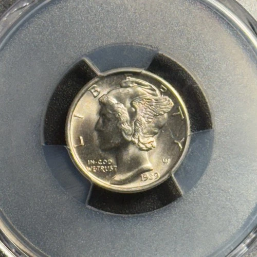 1939 S Mercury 10c PCGS MS 65