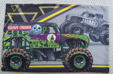Monster Jam Grave Digger & Megalodon Reversible Standard Pillow Case Microfiber