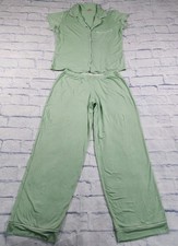 Eberjey WOMENS SIZE M Gisele Short Sleeve PJ Pajama Set Green