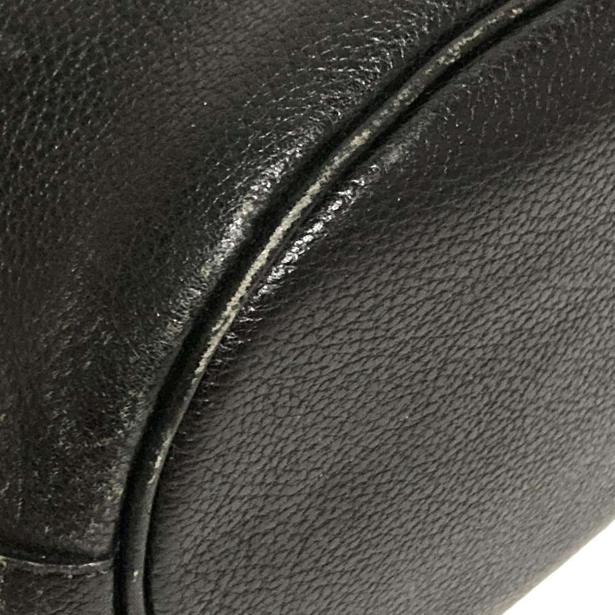 Autentica Yves Saint Laurent Borsa a tracolla in pelle nera