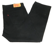 Men's Levi's 501 Jeans Original Button Fly Black Tag 44x32 measured size 44x31
