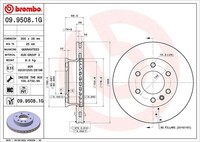 Brembo Bremsensatz, Scheibenbremse Vorderachse U.A. FüR MERCEDES-BENZ, VW