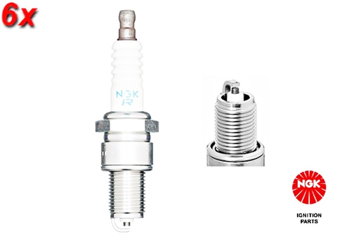 NGK 6x Spark Plug For HYUNDAI ISUZU KIA LADA MAZDA MITSUBISHI 81-13 MS851478