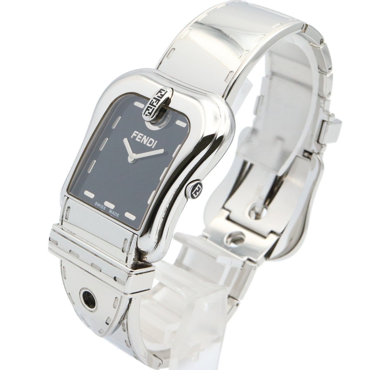 FENDI Buckle motif Wrist Watch 3800G Quartz Stainless Steel 
