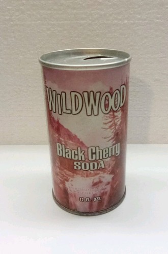 Vintage 70s 12oz Wildwood Black Cherry Soda Can/Steel Pull Tab