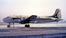 Douglas DC-4 DC4 Air France Desktop Wood Airplane New Model Small Scale 1/130