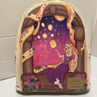 Loungefly Disney Tangled Rapunzel Lantern Window Mini Backpack New NWT