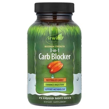 3-In-1 Carb Blocker®, Maximum Strength, 75 Liquid Soft-Gels