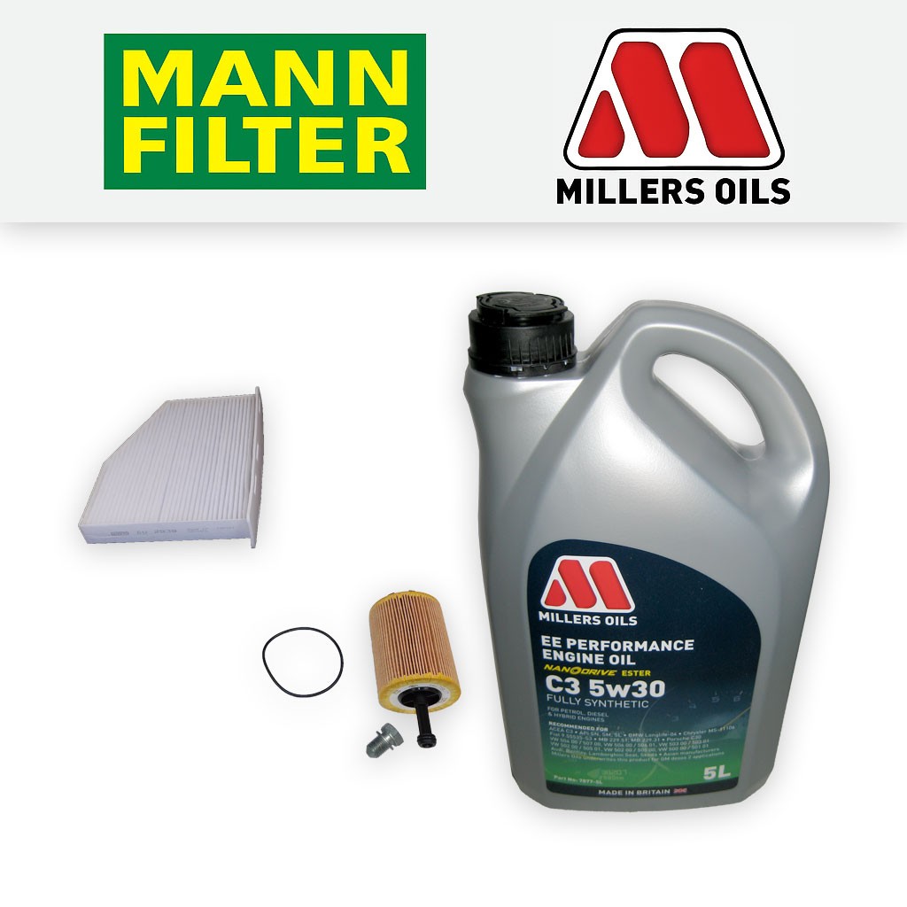 SERVICE KIT for VW GOLF MK5 (1K) 1.9 2.0 TDI OIL CABIN FILTERS +OIL (2004-2009)