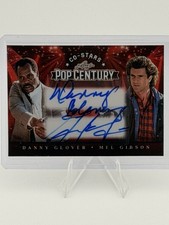 2026 Leaf Metal Pop Century Co Stars Danny Glover & Mel Gibson Auto 1/1 Red !!