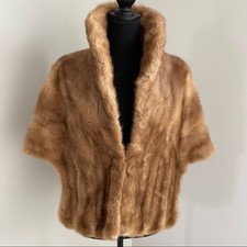 Vintage Real Mink Shawl Wrap