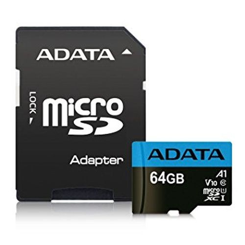 Adata 64Gb Premier Micro Sdxc Card With Sd Adapter Uhs-I Class 10 With A1 A - Picture 1 of 3