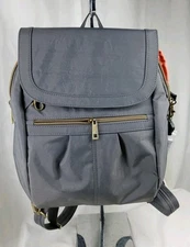 Travelon Anti-Theft Signature Slim Backpack Smoke Grey Travel Safety 13''x12''x3