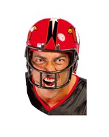 Roter American Football Helm Als Sportler KostüMzubehöR FüR Karneval