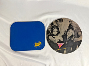 Vintage Y2K Mousepad Lot - Best Buy Retro Logo & Guess Interactive Promo Swag