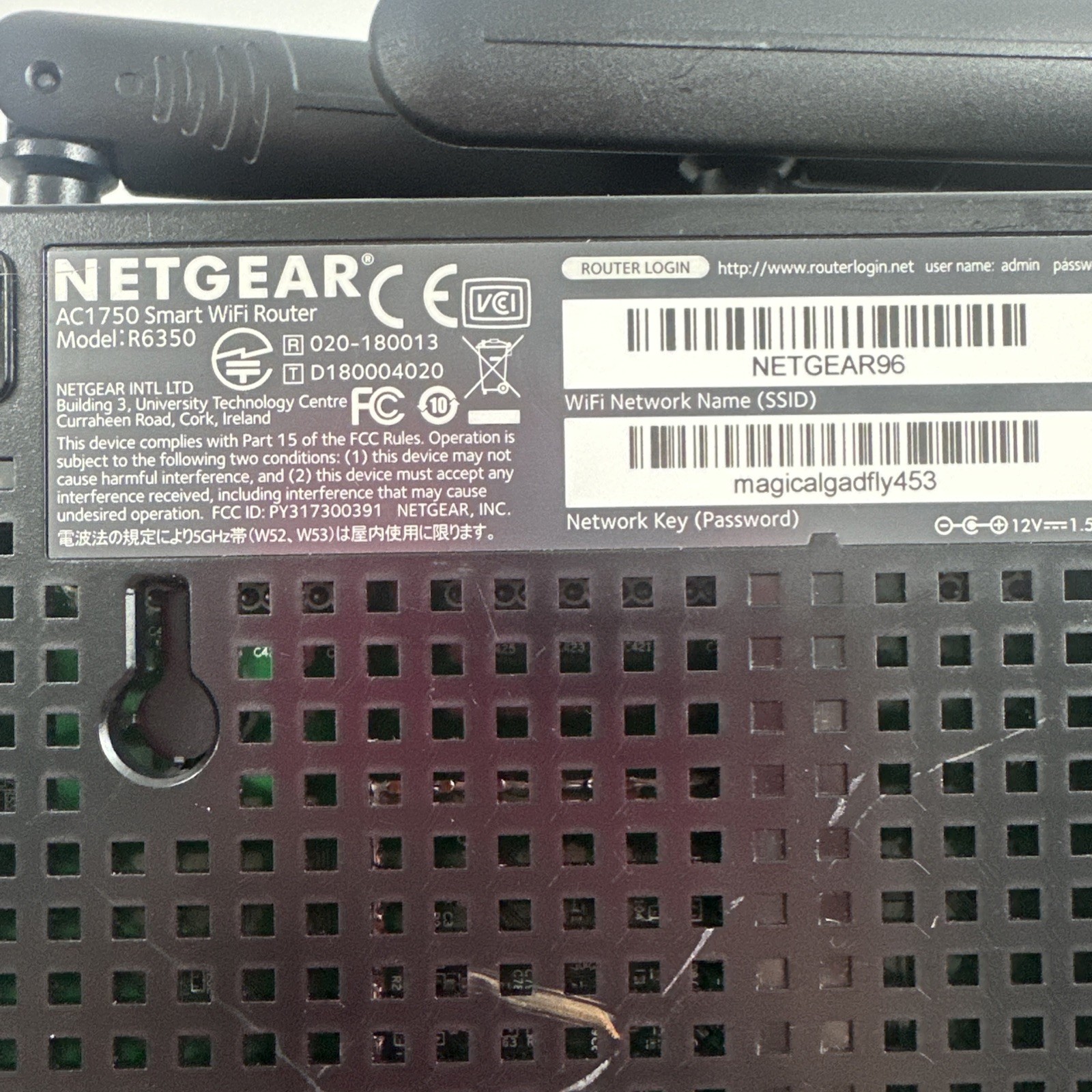 NETGEAR AC1750 Smart WiFi Router WiFi 5 Dual Band Gigabit (R6350)