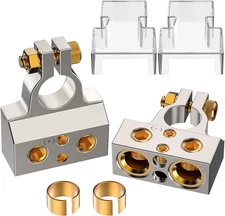 Heavy Duty Car Battery Connectors, 0/2/4/6/8/10 AWG, Top Post Multiple Battery