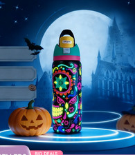 Owala FreeSip 32oz Sugar Skull Water Bottle   Glow in the Dark  2026 Gift