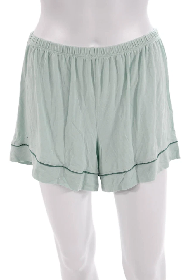 Conjunto de pijama con botones de manga corta verde talla mediana Eberjey para mujer Foto 4 de 4