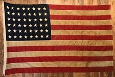 48 Star US American Flag, 4' X 6' Detras Bull Dog Bunting