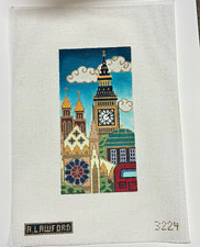 A Lawford- 5224 Hand Painted Needlepoint Canvas 18ct Mono Weave Rectangle